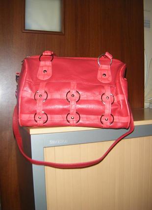 Сумка - бочонок c ремешками