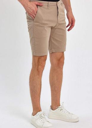 River island шорты - s - w30 - св-коричневые taupe коттоновые мужские • ширина по поясу 40.