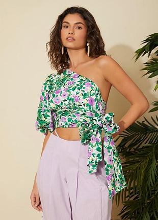 Топ блуза на одно плечо