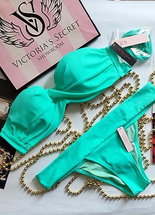 Купальник victoria's secret twist bandeau xs s m l бразильянки бикини бандо перекручен