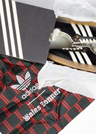 Женские кроссовки adidas samba pony x wales bonner black