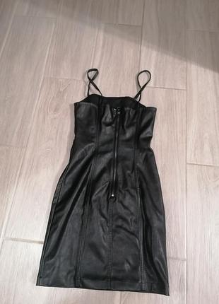 Плаття еко шкіра 2