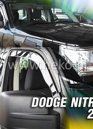 Ветровики для dodge nitro 5d od 2007+ (+ot) (heko) 13405