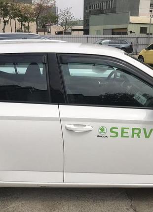 Ветровики для skoda fabia iii 2014-2021 hb (hic) sk17