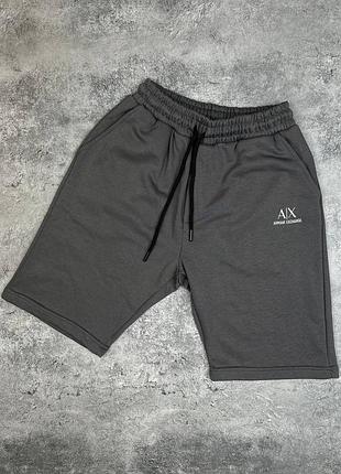 Чоловічі шорти armani exchange, графітові , на резинці