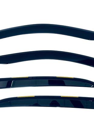 Ветровики для audi a6 (c6) 2004-2011 5d (вставные, кт - 4шт) avant (heko) 10243