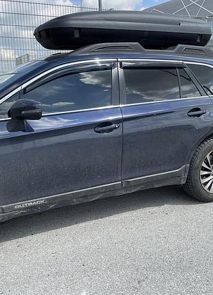 Вітровики для subaru outback/legasy 2014-2021 wagon з хром полоскою (hic) sub22-m