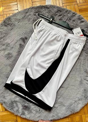 Чоловічі шорти nike big swoosh , білі , швидковисихаючі