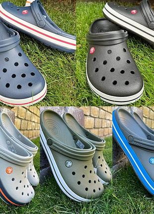 Чоловічі крокси сабо crocs crocband clog crocs crocs crocband clog black navy grey