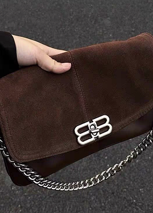 👜 стильная женская сумка 🖤🤎трендова модель через плече коричнева