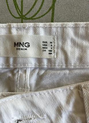 Білі джинси mango 5