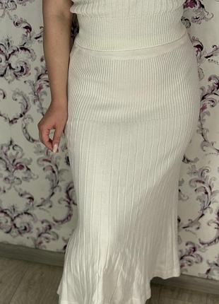 Юбка трикотажна і топ костюм