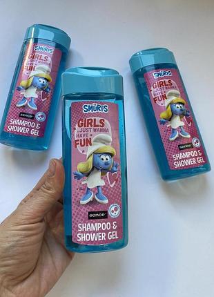 Шампунь та гель 2 в 1  smurfs, об"єм 210 мл.