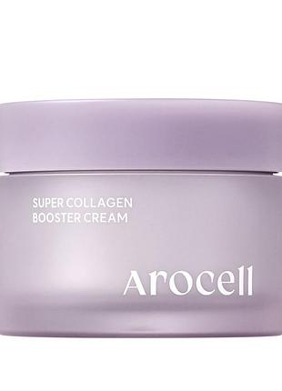 Крем з колагеном для ліфтингу та зміцнення шкіри arocell super collagen booster cream, 50 г
