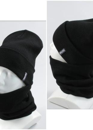 Набор шапка и снуд. комплект женский шапка и шарф, бафф, хомут. набор4 фото
