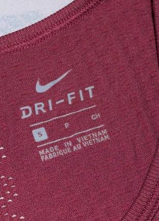 Женская дышащая спортивная футболка nike dri-fit  с перфорацией на спине7 фото