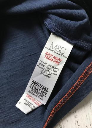 Крутая футболка m&s 3-4года2 фото