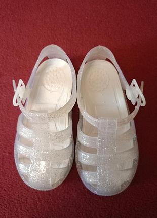 Сандалии мыльницы силиконовые для девочки zara, 22