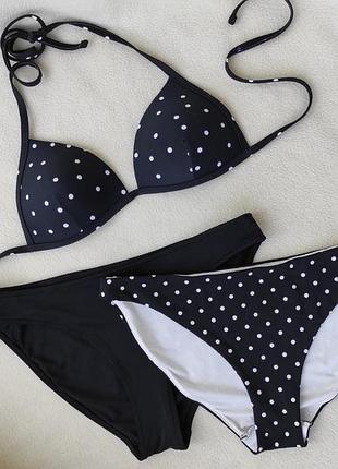 H&m плавки бикини от купальника в горошек. euro 38 / m