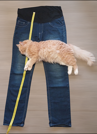 Джинсовые брюки для беременных "под живот"