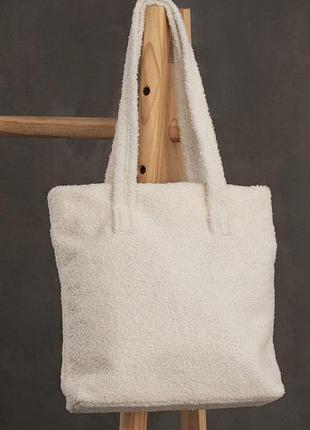 Женская сумка шоппер тедди without delicate white tops