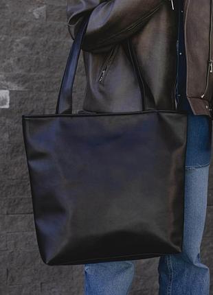 Сумка шоппер without michelle skin black tops