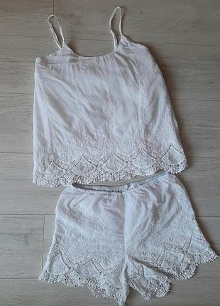 Ночной комплект майка + шорты, пижама beldona