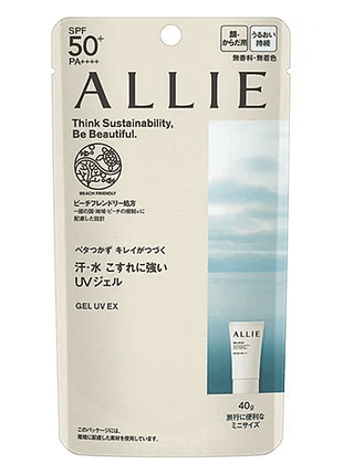 Kanebo allie chrono beauty gel uv ex spf50+ pa++++ водостійкий сонцезахисний гель, 90 гр