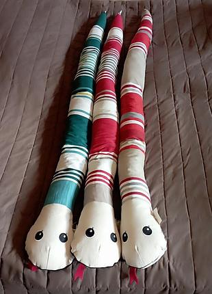 Игрушка змейка, подушка декоративная змея 150 см, игрушка-подушка  ярослав