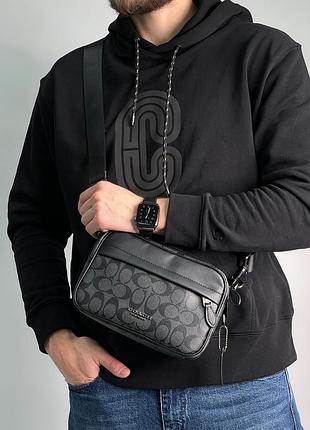 Чоловіча шкіряна сумка кросс-боді coach