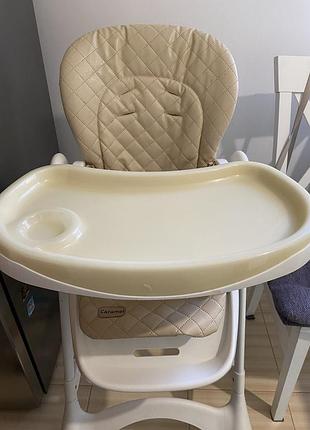 Стільчик для годування carrello caramel