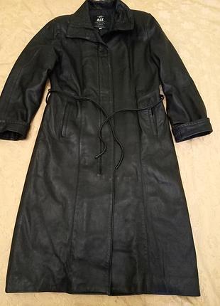 Натуральне шкіряне пальто