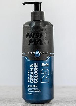 Бальзам-одеколон після гоління nishman after shave artic blue №2 400 мл