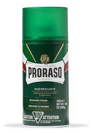 Піна для гоління з ментолом і евкаліптом proraso 300 мл