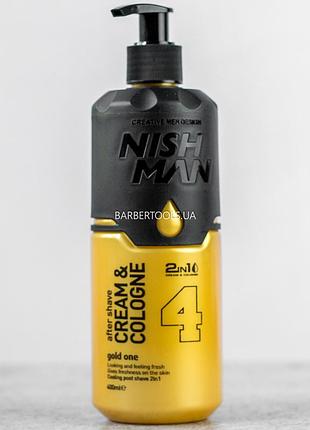 Бальзам-одеколон після гоління nishman after shave gold one №4 400 мл