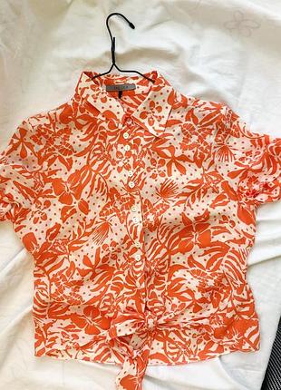 Шовкова гавайська блуза jaeger s