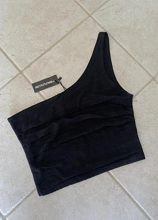 Топ лляний, асиметричний на одне плече