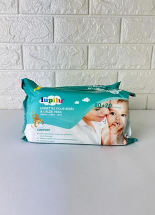 Lupilu вологі серветки comfort 80+20 шт