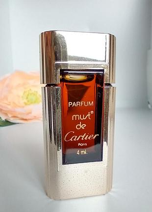 Must de cartier вінтажна мініатюра parfum парфуми 4 мл.