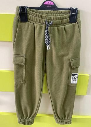 Спортивні штани хакі h&m