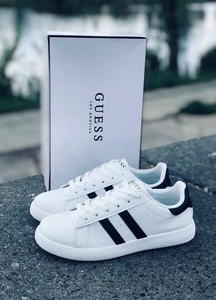 Женские кроссовки guess белые летние кроссовки угадай жіночі кросівки внадай