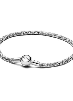 Срібний браслет срібло пандора pandora silver s925 ale met з біркою і пломбою 925 проба