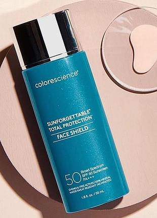 Colorescience sunforgettable face shield classic spf 50 сонцезахисний крем,