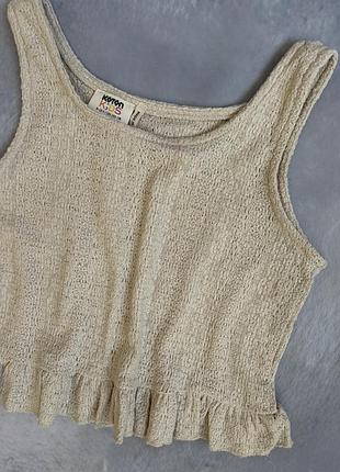 Дитячий бежевий топ на дівчинку koton на 9-10 років
