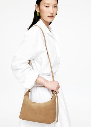 Замшева сумка arket 1229541007