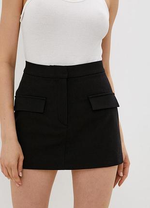 Жіноча класична чорна юбка шорти zara