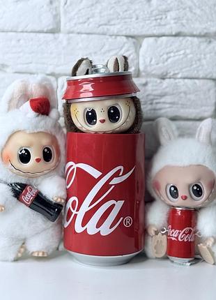 М’яка іграшка-сюрприз лабубу кока-кола the monsters labubu pop mart coca-cola edition