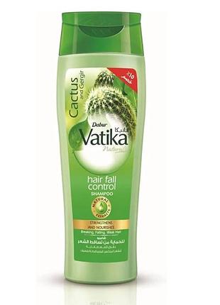 Dabur vatika шампунь «питание и укрепление» с экстрактом кактуса, чеснока 360 мл
