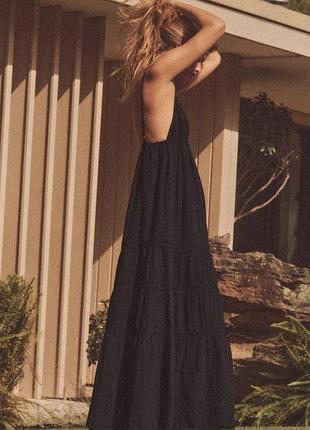 Оригінальна максі сукня, плаття з вишивкою zara woman original.