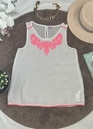 Сіточна біла майка f&f